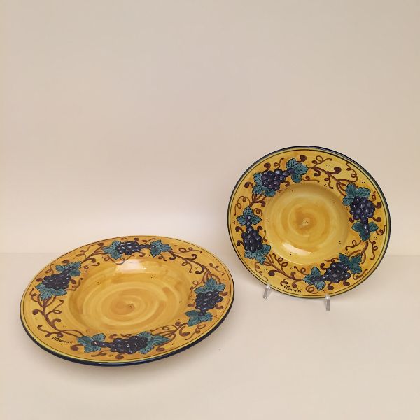 SET OF SOUP-PASTA PLATES OF CM.27 DIAMETER